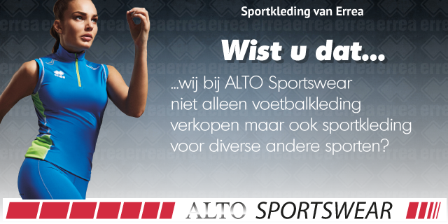Errea sportkleding voor diverse sporten