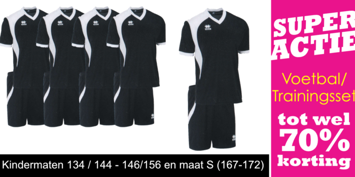Super Aanbieding – Voetbal/Trainingssets tot wel 70% korting